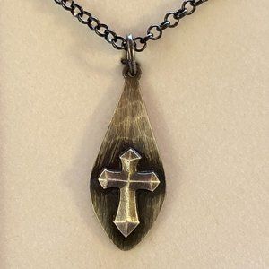 NIB Montana Silversmiths River Rock Faith Necklace